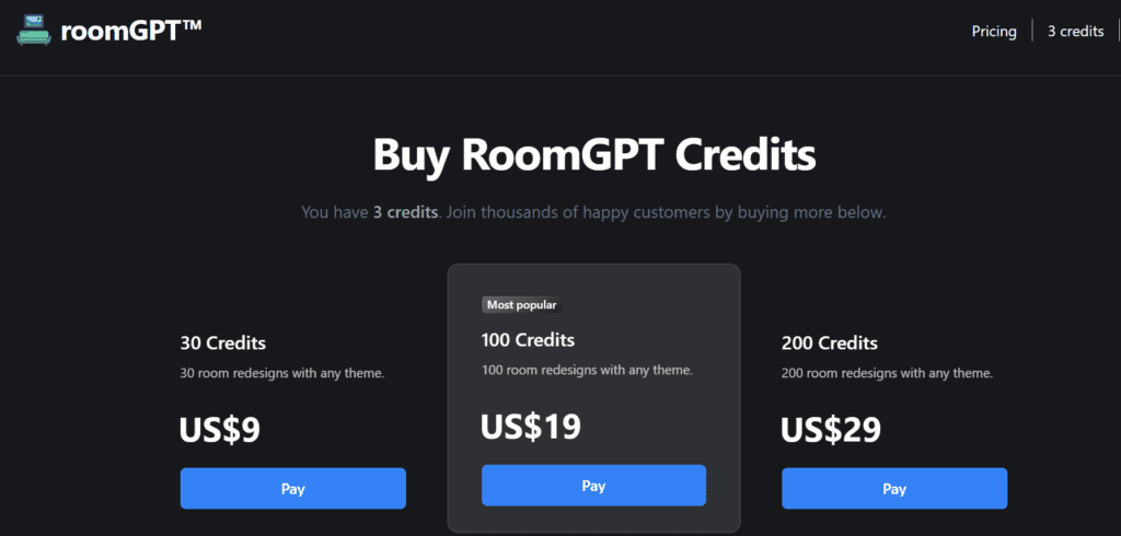 RoomGPT price