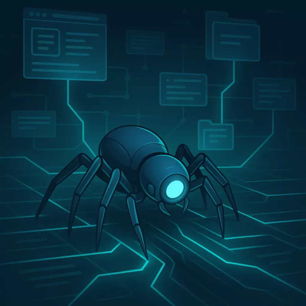 Google uses its “smart bots” (called crawlers or spiders) to explore websites