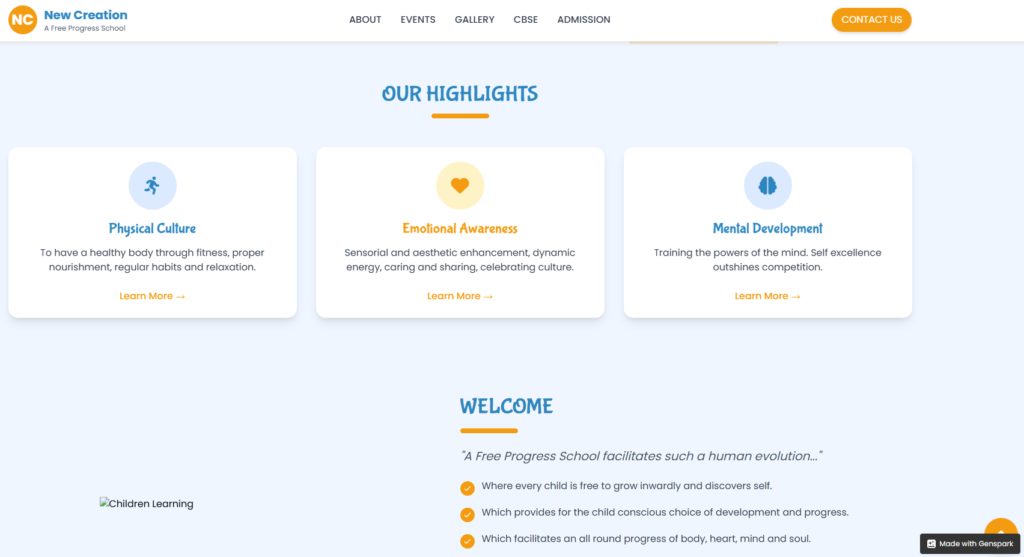 Create Complete Websites using AI