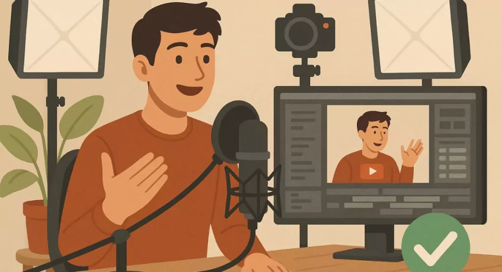 YouTube creator producing original content with commentary to stay compliant with 2025 monetization rules.