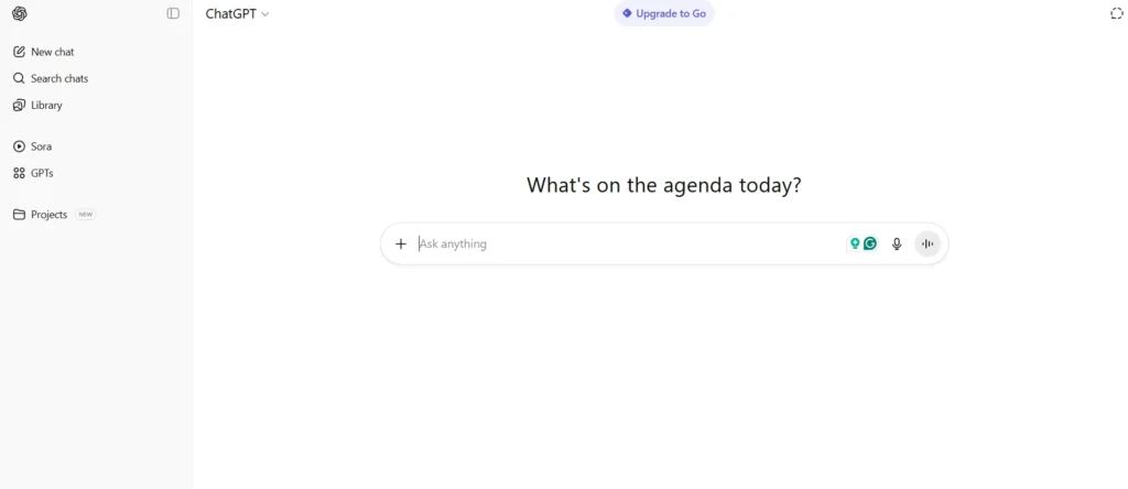 ChatGPT HomePage